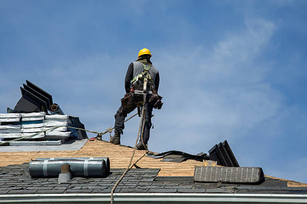 Professional Gutter Installation technician working in West Shokan, NY